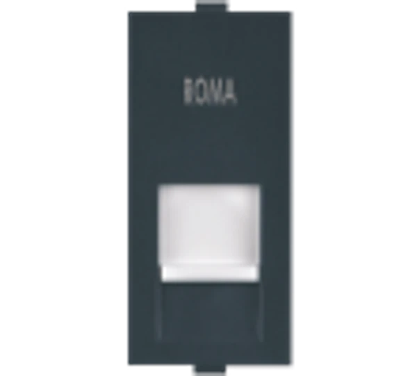 Anchor Roma Cat6 RJ45 Bata Socket - Black - 35763MB