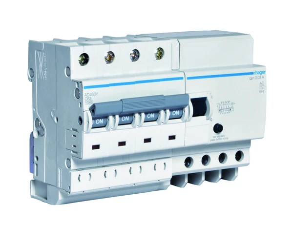 FP RCBO RCD+MCB Hager - 25A FP 7M 300mA - AFC425Y