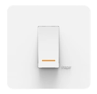 Hager 16A 1 way Switch with Indicator White - WSNSL51