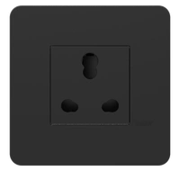Hager 16A Socket anthracite Protruded - WSNSK42A - Black - Anthracite