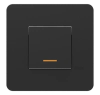 Hager 32A DP 1 way Switch anthracite - WSNSL92A - Black - Anthracite