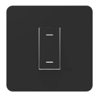 Hager 6A 2 Way Switch anthracite - WSNBP11A - Black - Anthracite