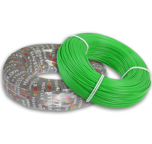 Havells HAVELLS 1.0 SQMM FR COPPER 180 MTR WIRE - Green