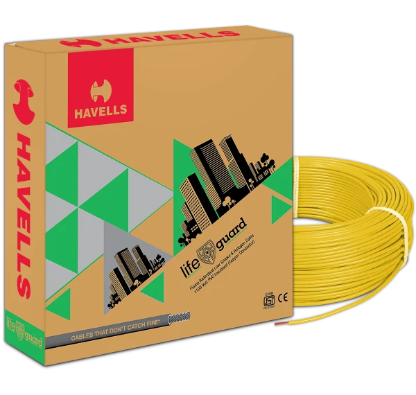 Havells HAVELLS 1.0 SQMM FRLS COPPER 180 MTR WIRE - Yellow