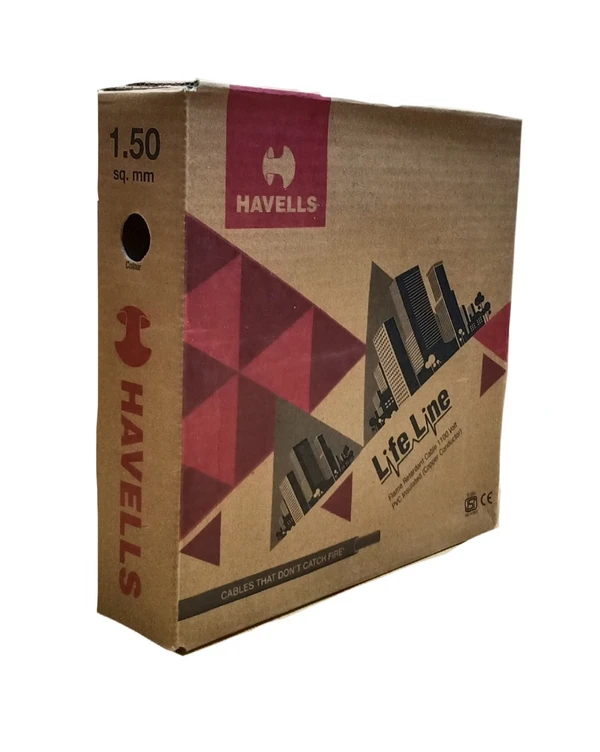 Havells HAVELLS 1.5 SQMM FR COPPER 180 MTR WIRE - Red