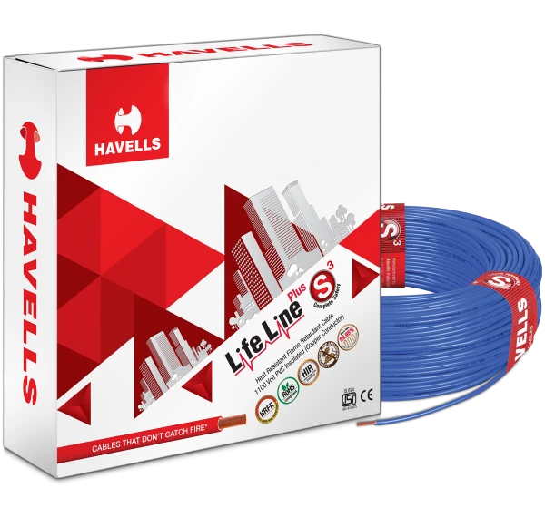 Havells HAVELLS 1.5 SQMM FR COPPER 90 MTR WIRE - Red