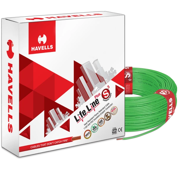 Havells HAVELLS 2.5 SQMM FR COPPER 90 MTR WIRE - Green