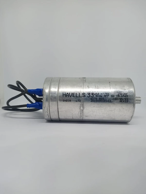Havells Lighting Capacitor 33 MFD 250V Aluminium Can With Stud