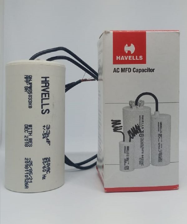 Havells Lighting Capacitor 33 MFD 250/440V Plastic