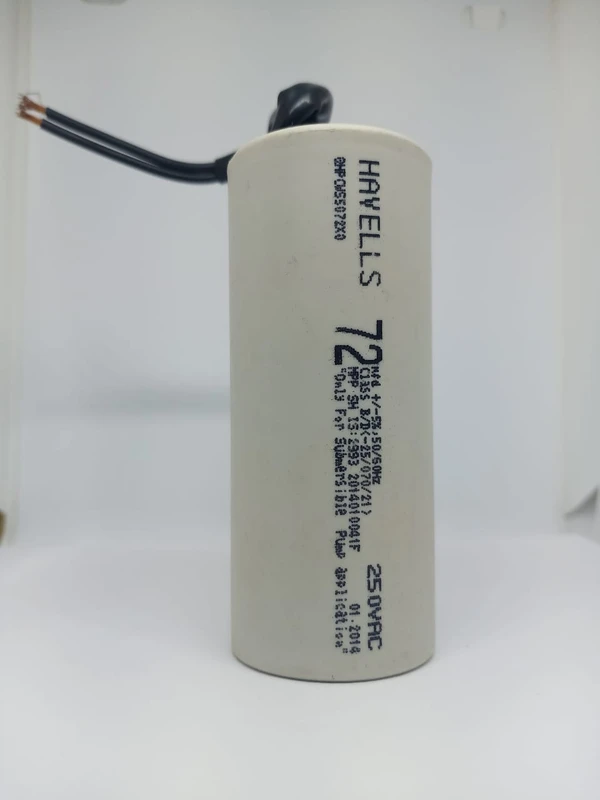 Havells Motor Capacitor 72 MFD 250/440V Plastic