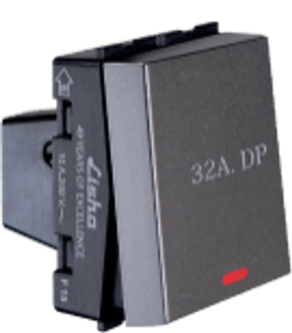 Lisha Spl7 DP Switch 32A With Ind- Grey