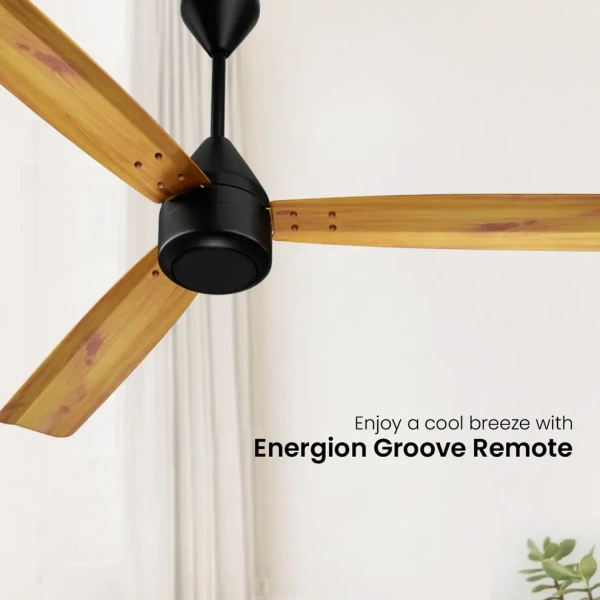 Crompton Energion Groove Ceiling Fan- Light Pine