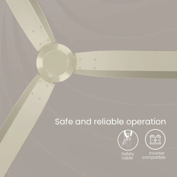 Crompton Energion Groove Ceiling Fan-Opale White