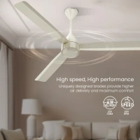 Crompton Energion Groove Ceiling Fan-Opale White