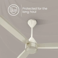 Crompton Energion Groove Ceiling Fan-Opale White