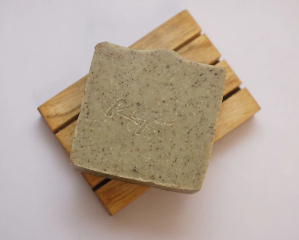 NEEM & GREEN TEA SOAP WITH TEA TREE & TULSI ESSENTIAL OIL - 120g