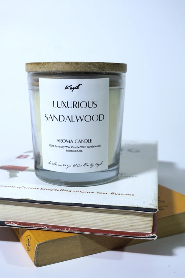 LUXURIOUS SANDALWOOD AROMA CANDLE
