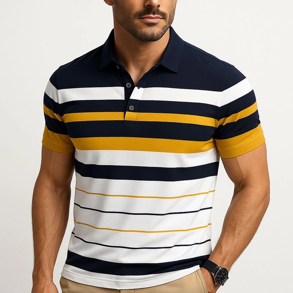 Deozn Polo Mens Tshirt - Yellow, M