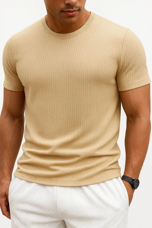 Deozn Stripted T Shirt - Chalky, M