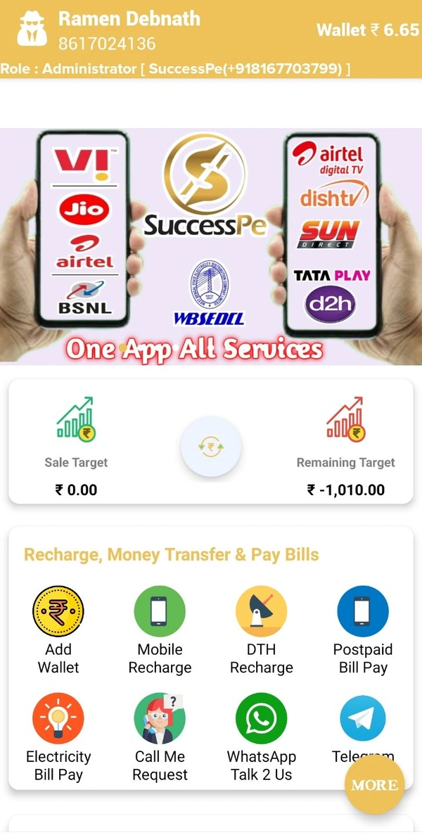 SuccessPe Recharge Distubutor Id 