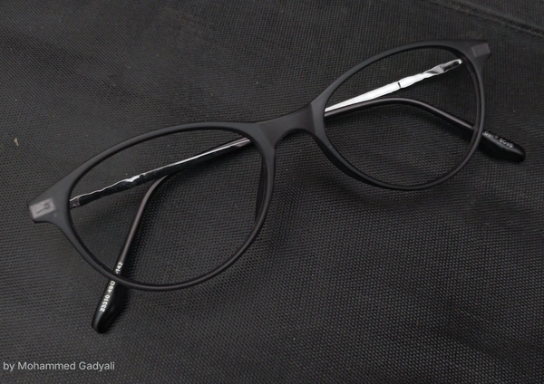 Matt Black Cateye - Black, 48