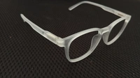 Matt Finish Transparent Square Frame - White