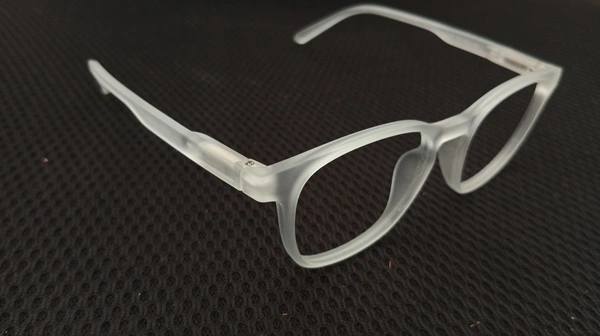 Matt Finish Transparent Square Frame - White