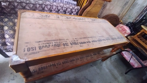 Wood Deewana Plain - 2.5/6, Yellow Orange