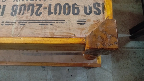 Wood Deewana Plain - 2.5/6, Yellow Orange