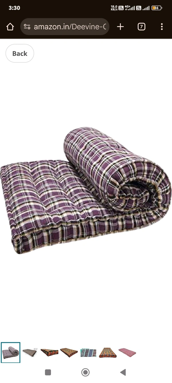 Cotton Mattresses - 5/6.5ft Box Checks
