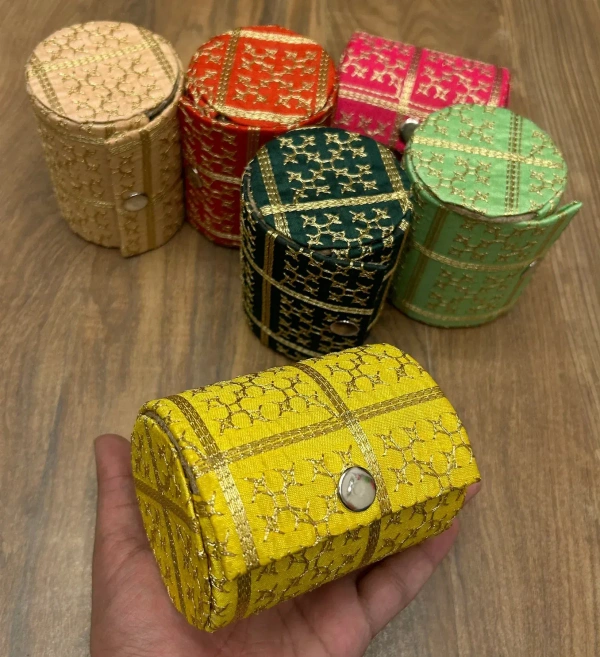 Matki Embroidered Bangle Box - 🔴 Prepaid Only