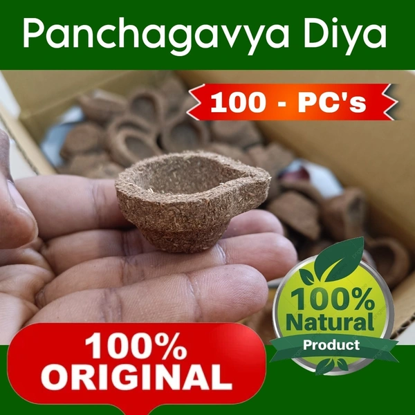 Panchagavya Diya  /  Panchagavya Vilakku - ( 100 Pcs)