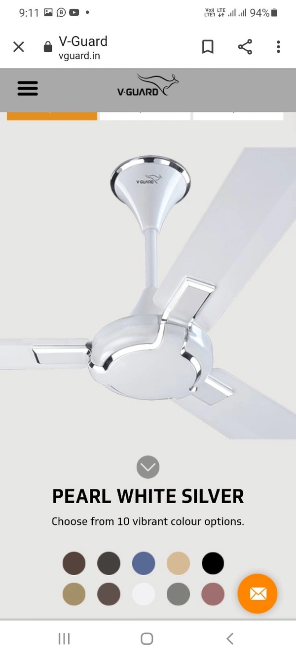 V GUARD GLADO PRIME WHITE 1200MM - 1200 MM