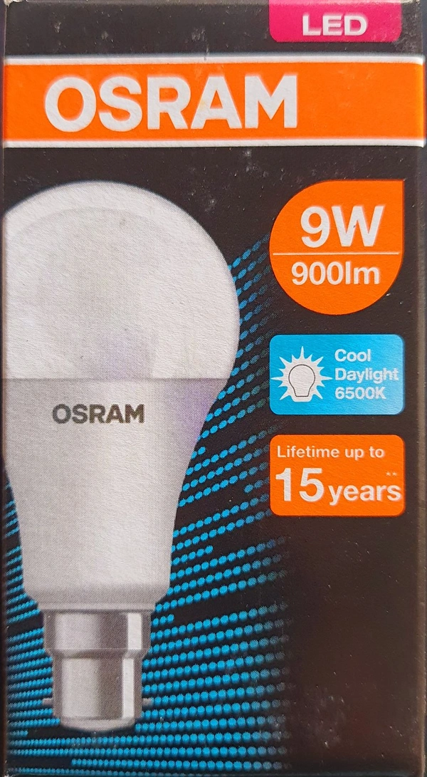 Osram Led Bulb 9w White (865C) B22D