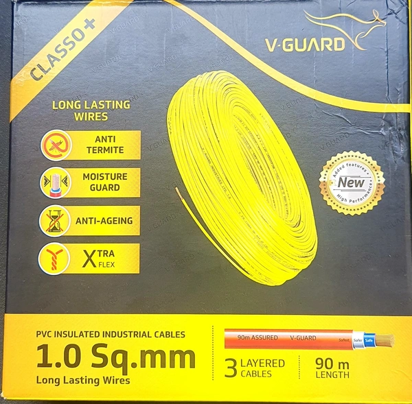 V GUARD 1 SQMM PVC  WIRE 90 METERS 