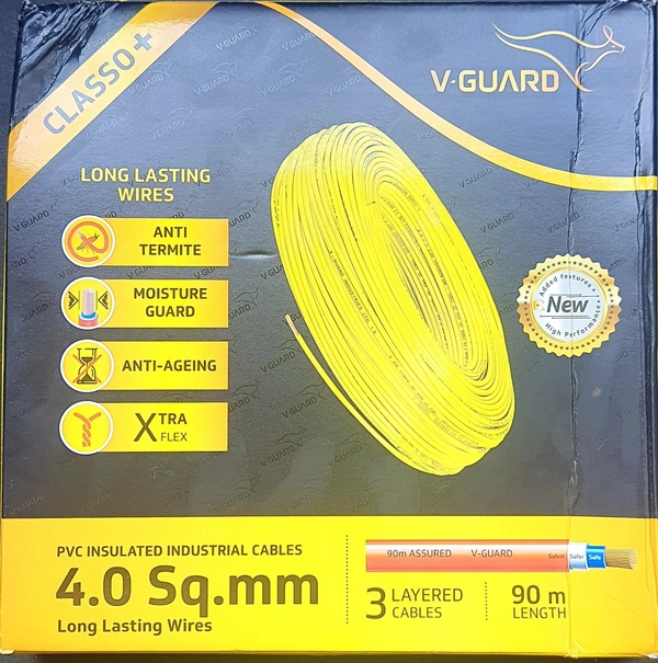 V GUARD  4 SQ MM WIRE 90 METERS