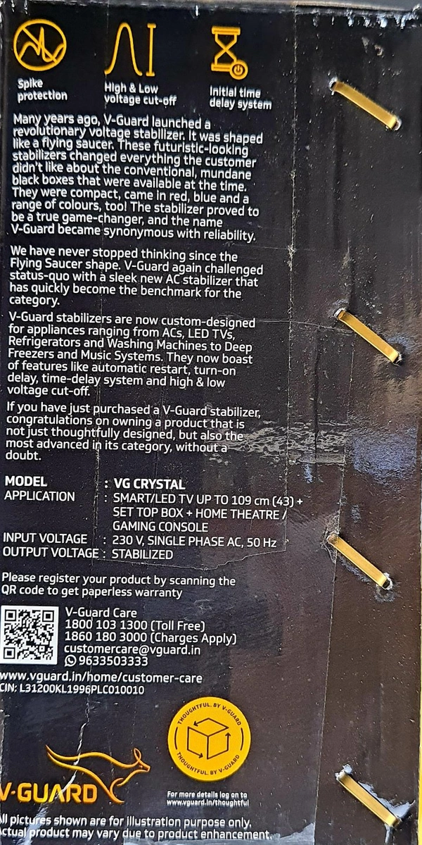 VG CRYSTAL LED TV  STABILIZER UP TO 43 INCHES