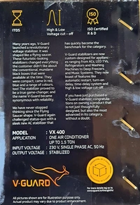 VX 400 AC STABILIZER 1.5 TON 170V TO 270V