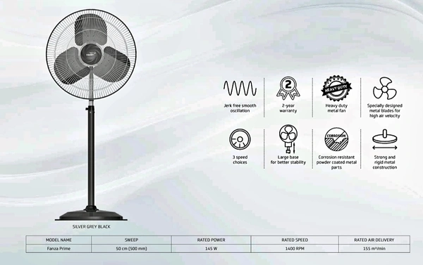 FANZA PRIME 500 METAL FAN 1400 RPM