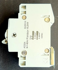 Hager Isolator 40A 2 Pole
