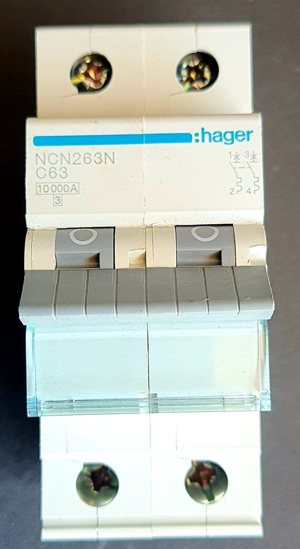 Hager 63A 2 POLE MCB 10K