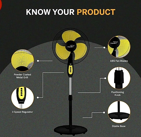 GATIMAAN PRO HSP 400 PEDESTAL FAN 2250 RPM