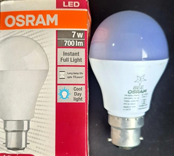 Osram Led Bulb  7w White (6500k) B22d