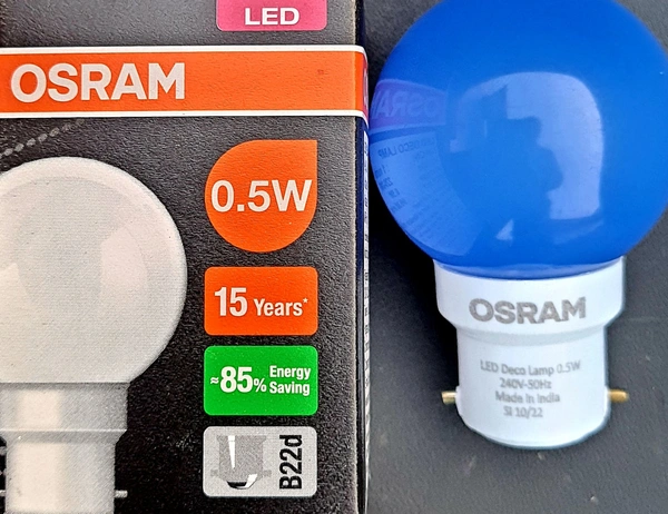 OSRAM LED 0.5W BULB BLUE 