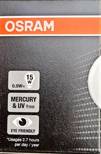 OSRAM LED 0.5W ORRANGE B22D