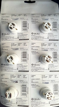 BAJAJ 0.5 WHITE COLOUR LED BULB EACH B22D