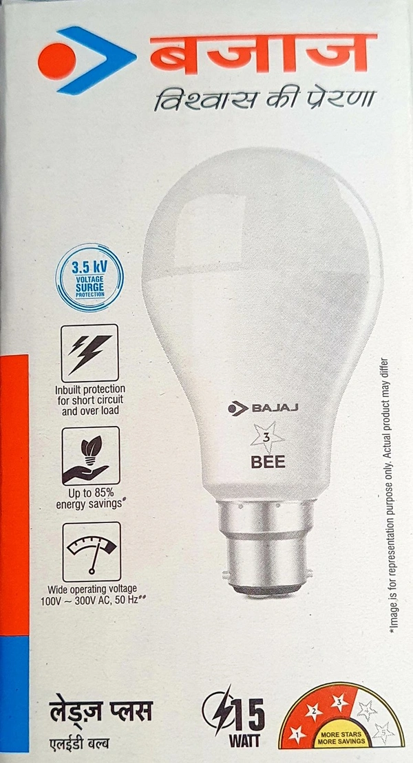 BAJAJ LEDZ PLUS 15W LED BULB CDL B22D