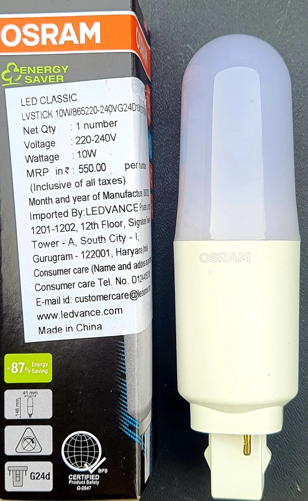 OSRAM LED VALUE STICK 10W/865 G24D