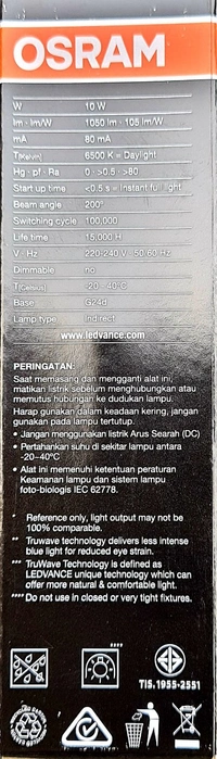 OSRAM LED VALUE STICK 10W/865 G24D