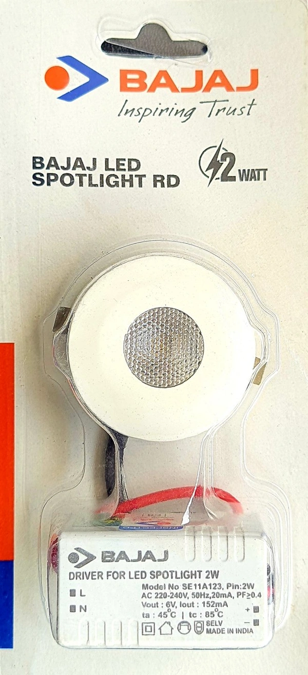 BAJAJ LED 2W RED COLOUR SPOTLIGHT 